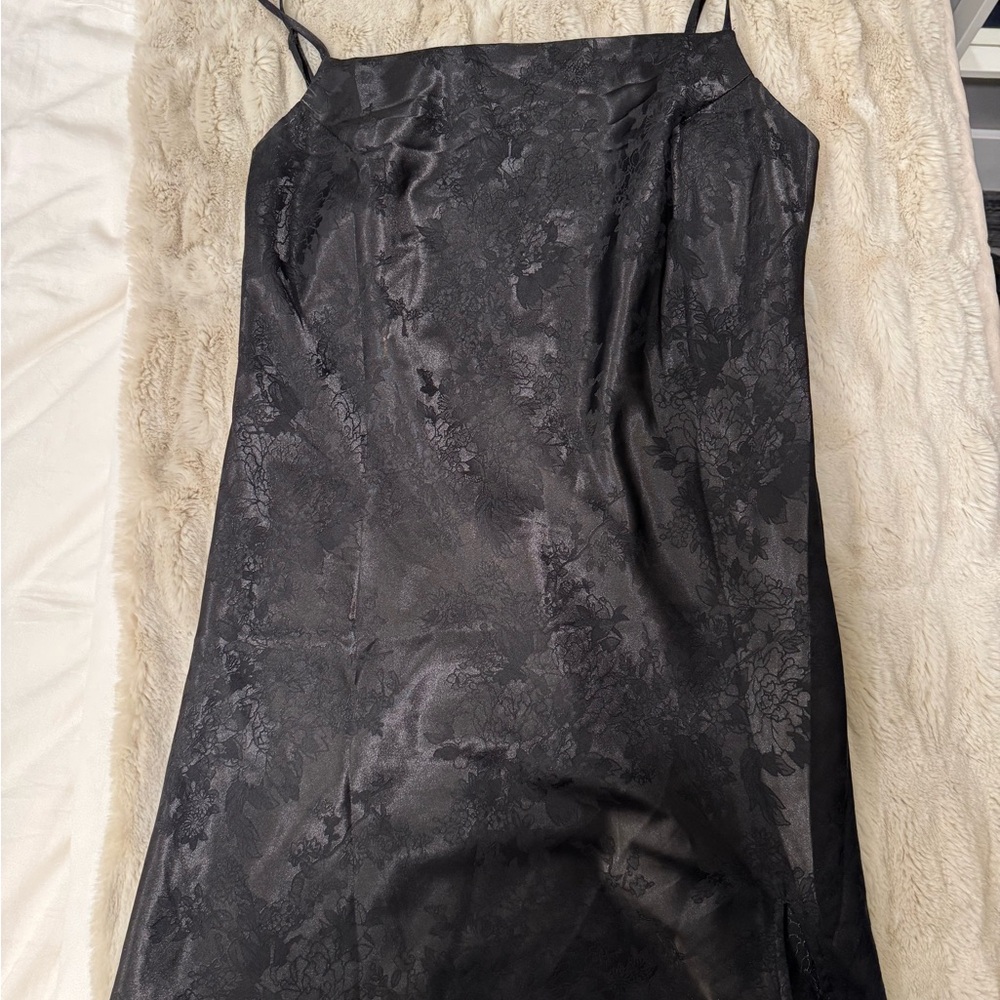 Princess Polly Black Floral Slip Dress